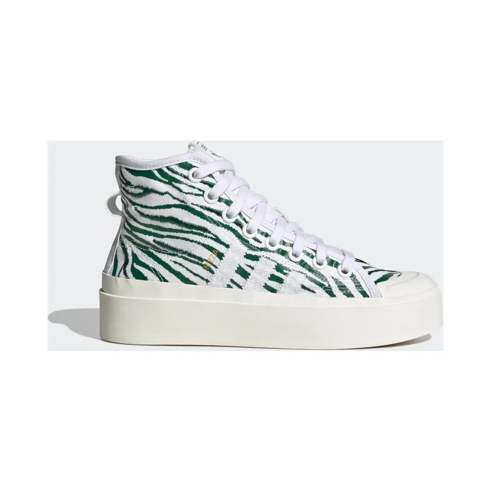 Adidas Nizza Bonega Mid Cloud White / Dark Green / Core White (IG7372)