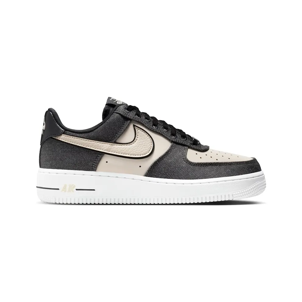 Nike Air Force 1 Low ’07 SE Black Denim Net (IB6642-001)