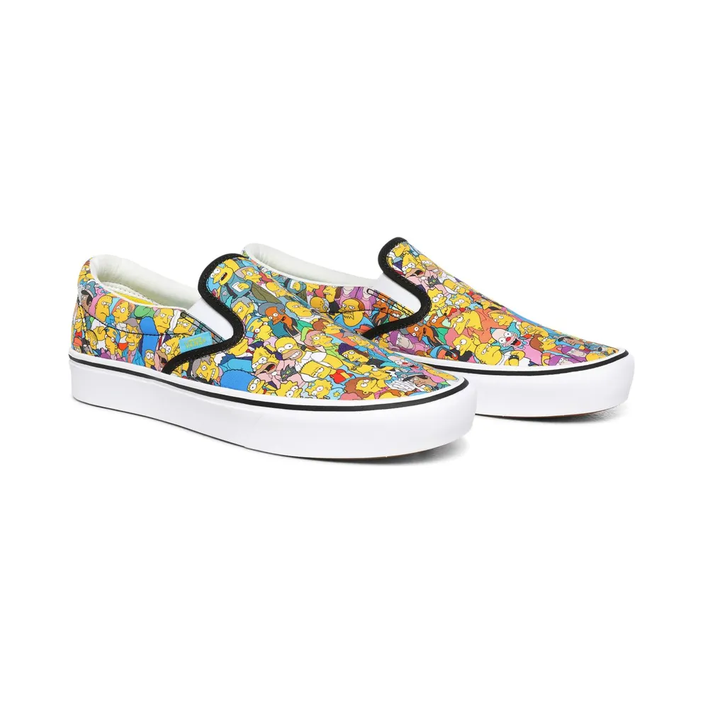 Vans The Simpsons x ComfyCush Slip-On ‘Springfield’ Multi-Color (VN0A3WMD1TJ)