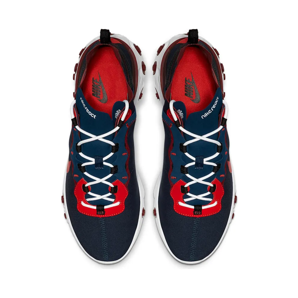 Nike React Element 55 Rabid Panda Blue Void/Team Red-White-Habanero Red (CJ0769-400)