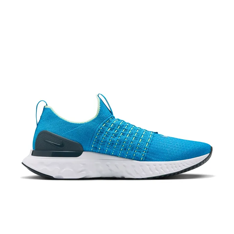 Nike React Phantom Run Flyknit 2 Blue Orbit Vapor Green Deep Ocean (CJ0277-402)