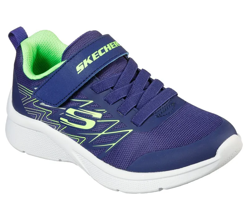 Skechers Microspec – Texlor Sneaker Marine/Limoen