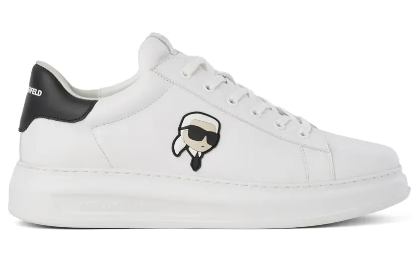 Karl Lagerfeld Ikon Nft Kapri leren “White” (KL52530N100)