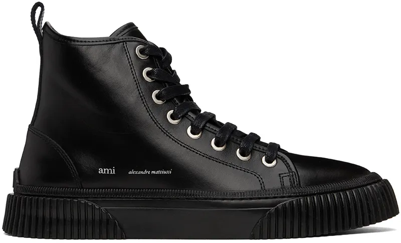 AMI Alexandre Mattiussi Black Logo High (USN425.853)