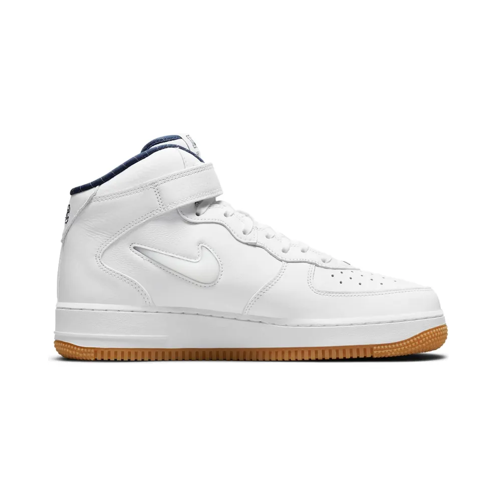 Nike Air Force 1 Mid NYC White – “White / Midnight Navy / Gum Yellow” (DH5622-100)