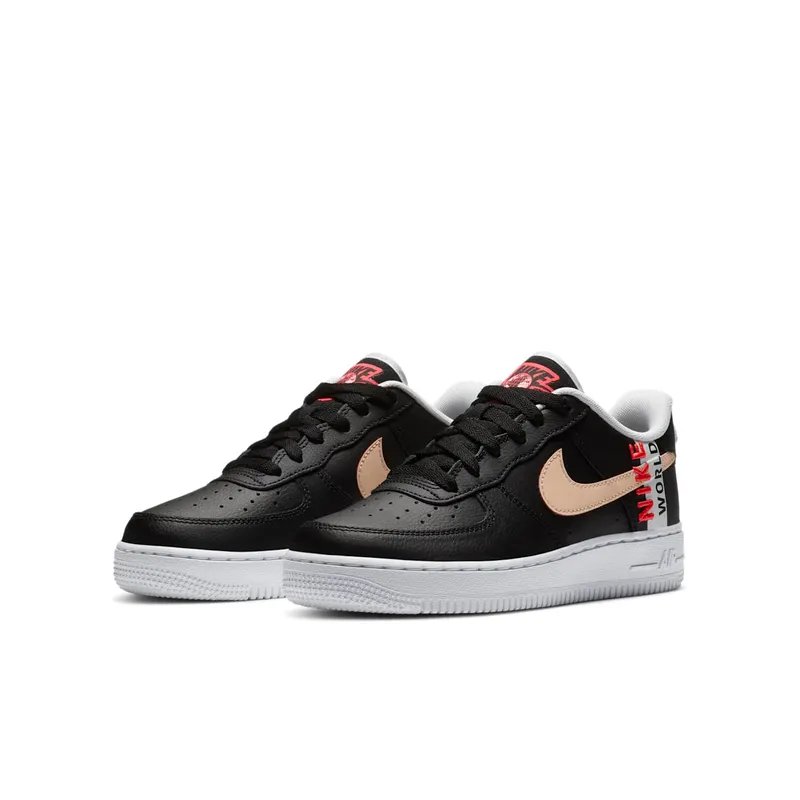 Nike Air Force 1 Low LV8 Worldwide Pack Grey Crimson (CN8536-001)