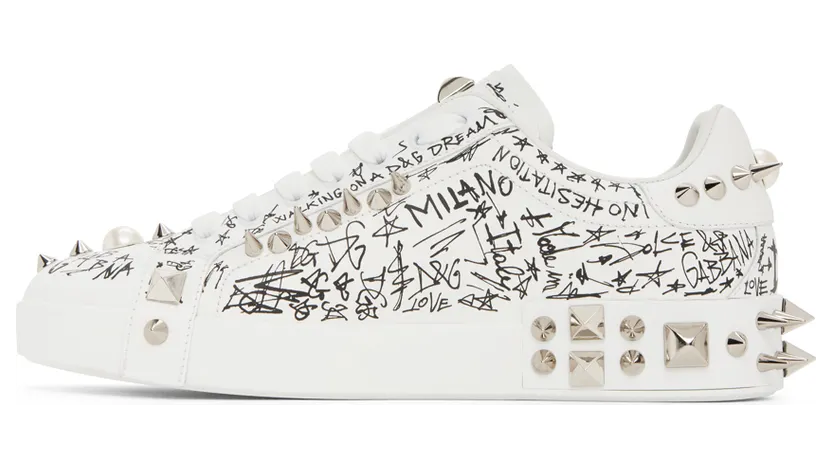 Dolce & Gabbana White Portofino Sneakers (CS1760AC022) (3)