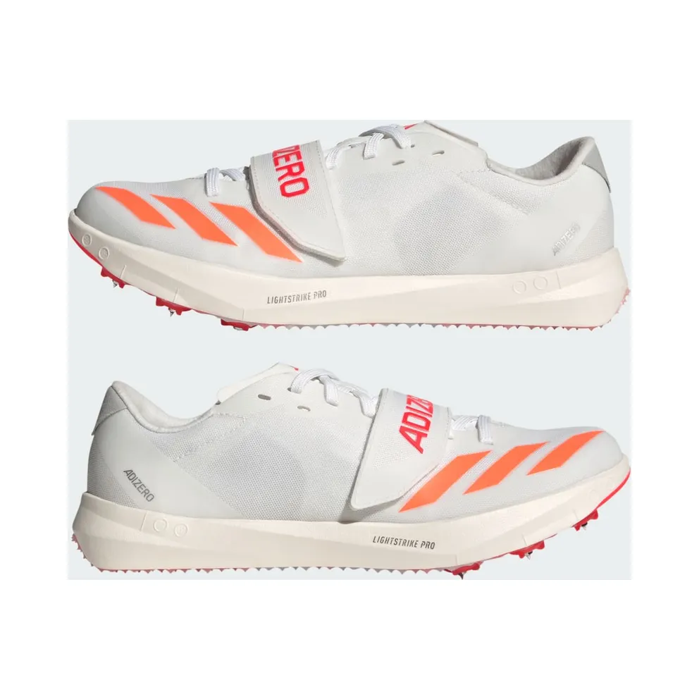 adidas Adizero Tj/pv Track And Field “Cloud White / Lucid Orange / Lucid Red” (JQ0802)