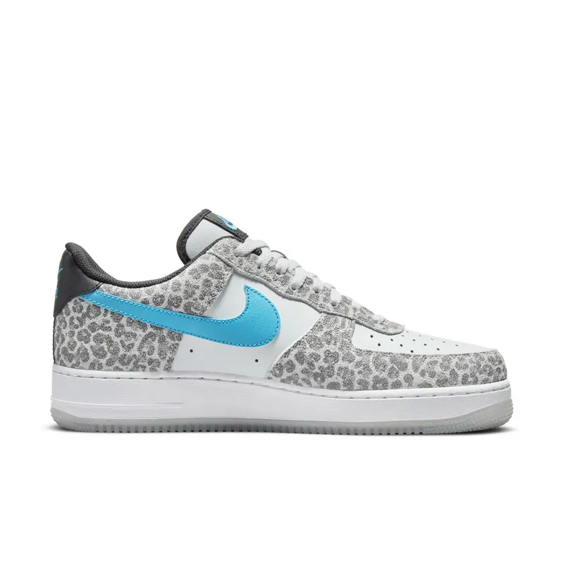 Nike Air Force 1 07 Low ‘Leopard’ Blue (2021) (DJ6192-001)