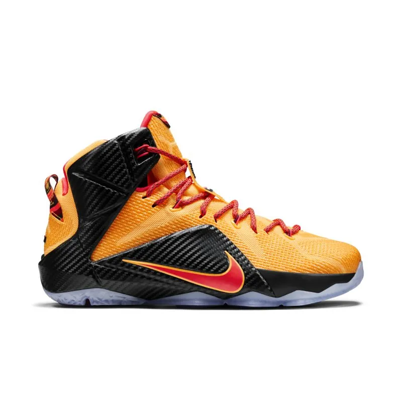 Nike LeBron 12 Witness Laser Orange/Green Glow-Black (684593-830)