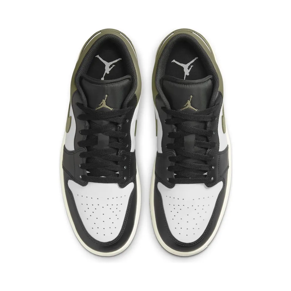 Air Jordan 1 Low “Black Toe Medium Olive” (553558-092)