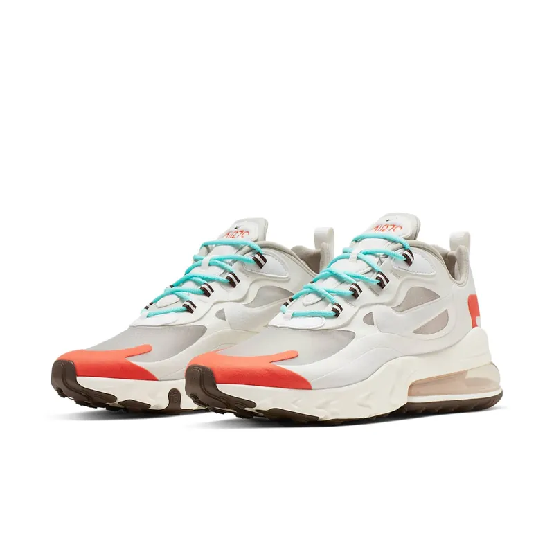 Nike Air Max 270 React Light Beige Chalk Light Beige Chalk/Summit White/Team Orange (AO4971-200)
