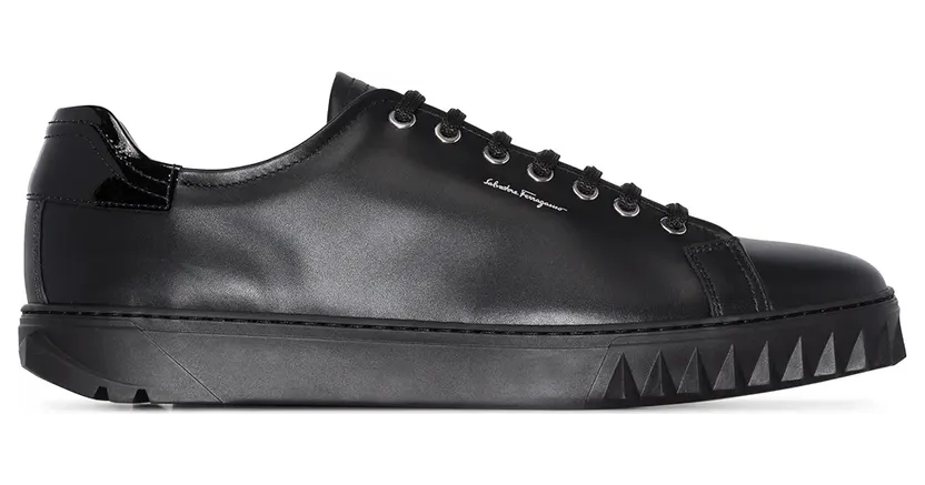 Ferragamo Cube leren “Black” (686293)