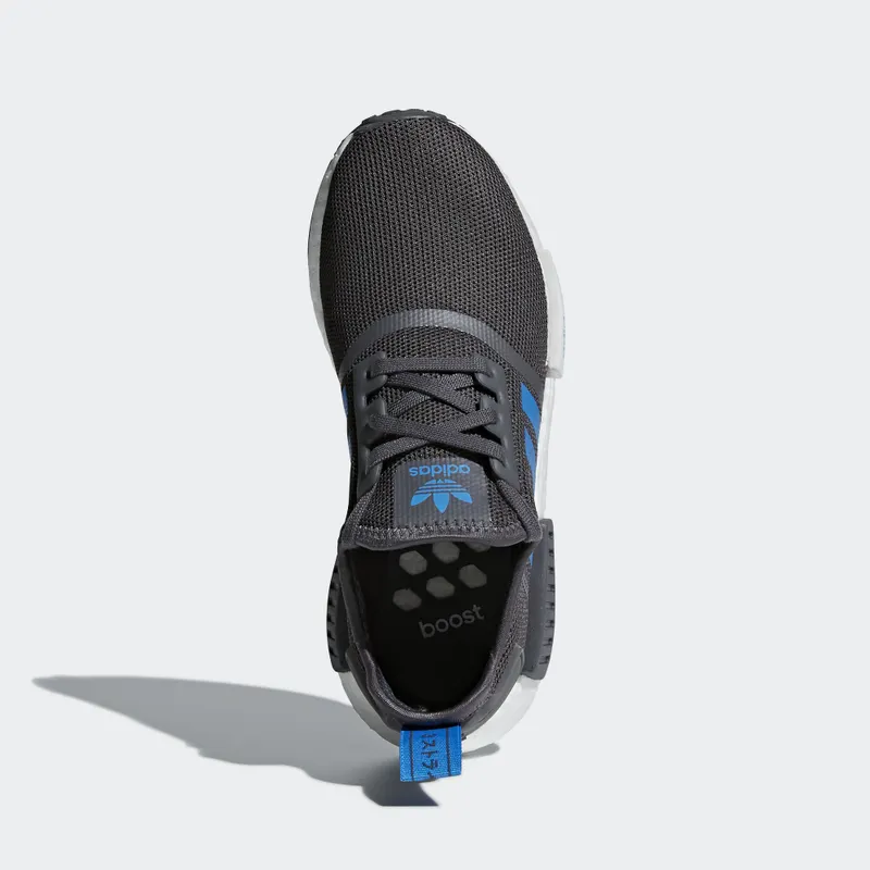 adidas NMD R1 Grey Five Bright Blue (Youth) Grey Five/Bright Blue/Bright Blue (D96688)