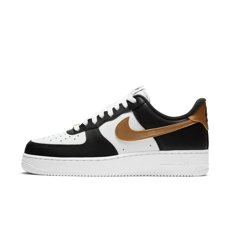 Nike Air Force 1 Low Black White Metallic Gold Black/White-Metallic Gold (CZ9189-001)