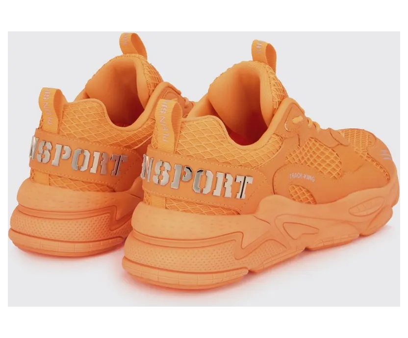 Plein Sport Track-King Leather And Mesh Sneakers Orange (FAESUSC0800STE003N86) (2)