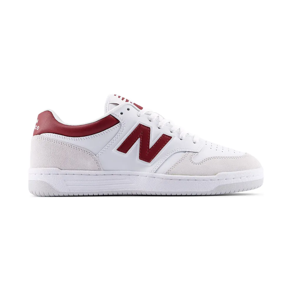 New Balance 480 White Beige Dark Red (BB480LIR)
