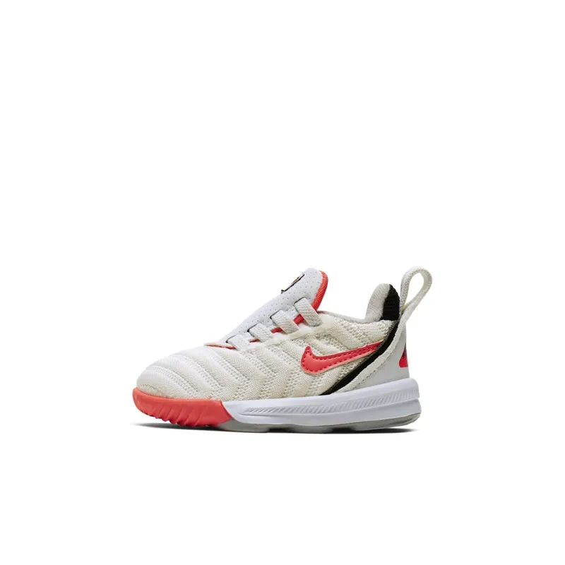 Nike LeBron 16 Whte Hot Lava (TD) White/Hot Lava-Flat Silver (CK3950-100)