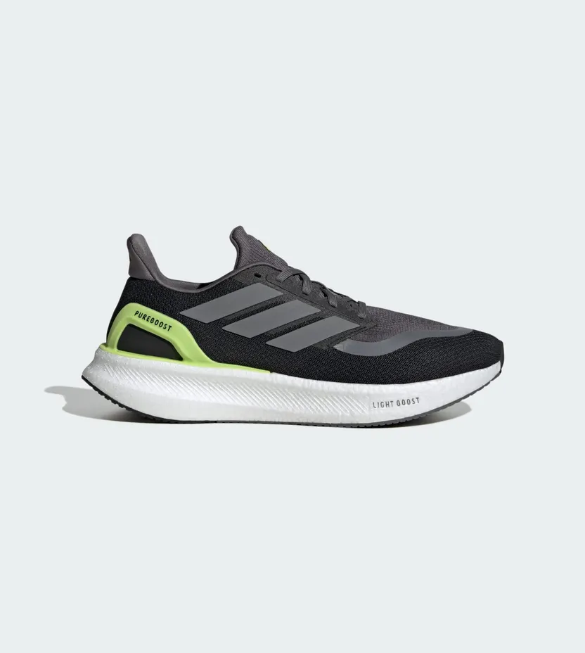 Adidas Pureboost 5 Hardloopschoenen Core Black / Iron Metallic / Pulse Lime (JH6445)