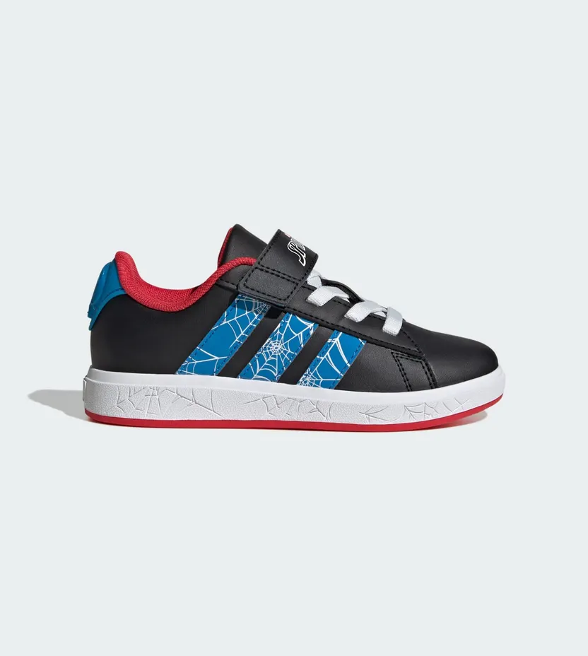 Adidas adidas Marvel Spider-Man Grand Court Kids Core Black / Bright Blue / Pure Ruby (JQ8073)
