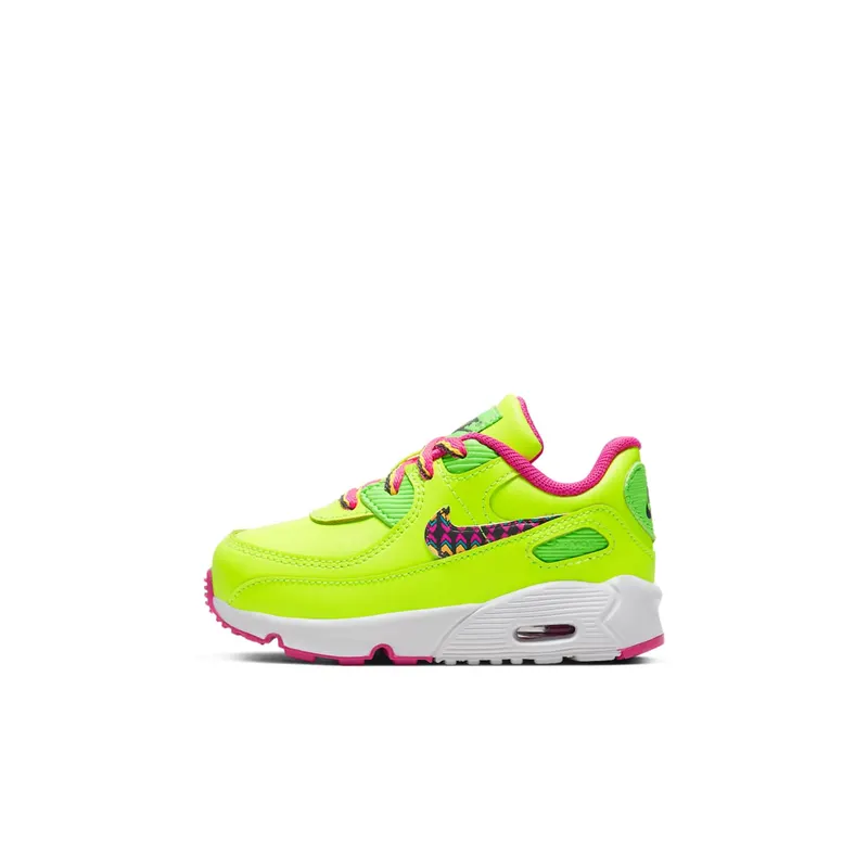 Nike Air Max 90 Volt Fire Pink Green Strike (TD) Volt/Fire Pink-Green Strike-Multi-Color (CW5798-700)