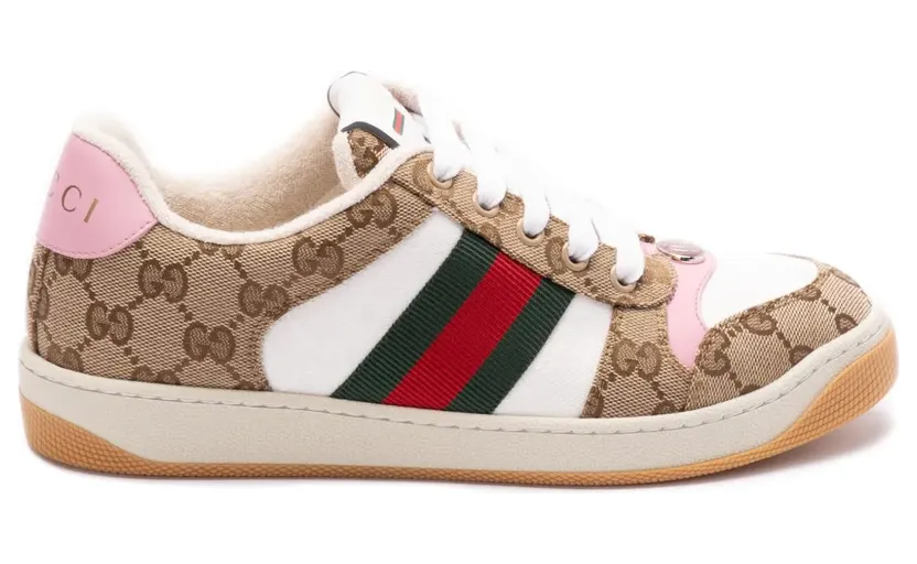 Gucci Sneakers aus GG Canvas – Nude (817276FAD3U)