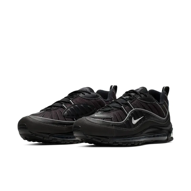 Nike Air Max 98 Black Oil Grey Black/Oil Grey-Vast Grey-Metallic Silver (640744-013)