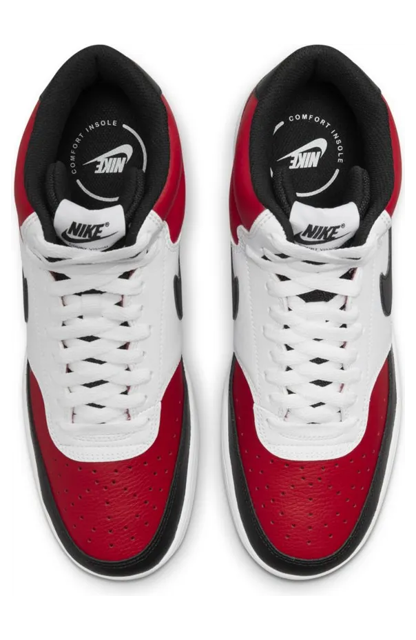 Nike Court Vision Mid White Red Black (DM1186-600)