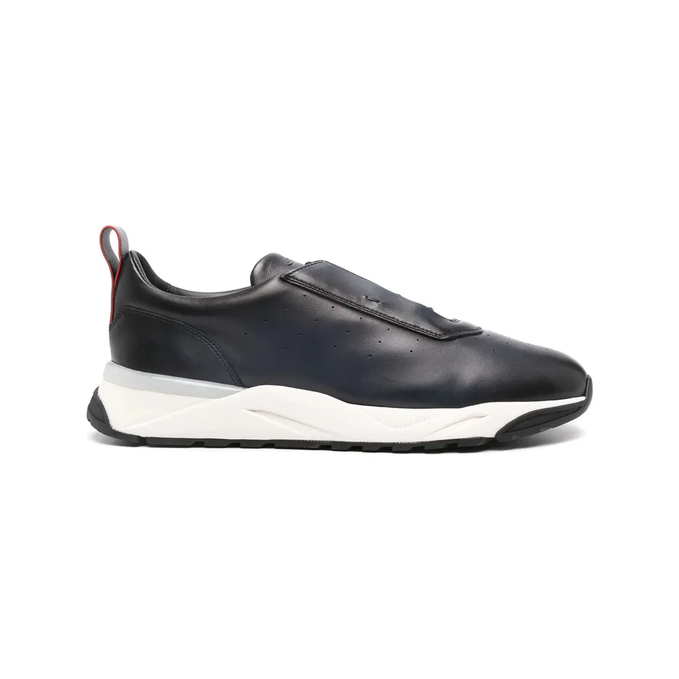 Santoni Leather “Blue” (MBIM22027BINT GONU60)