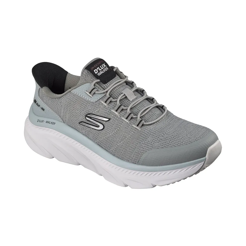 Skechers Slip-ins Relaxed Fit: D’Lux Walker 3.0 “Drevven Sneaker Grey / Black” (233244GYBK)