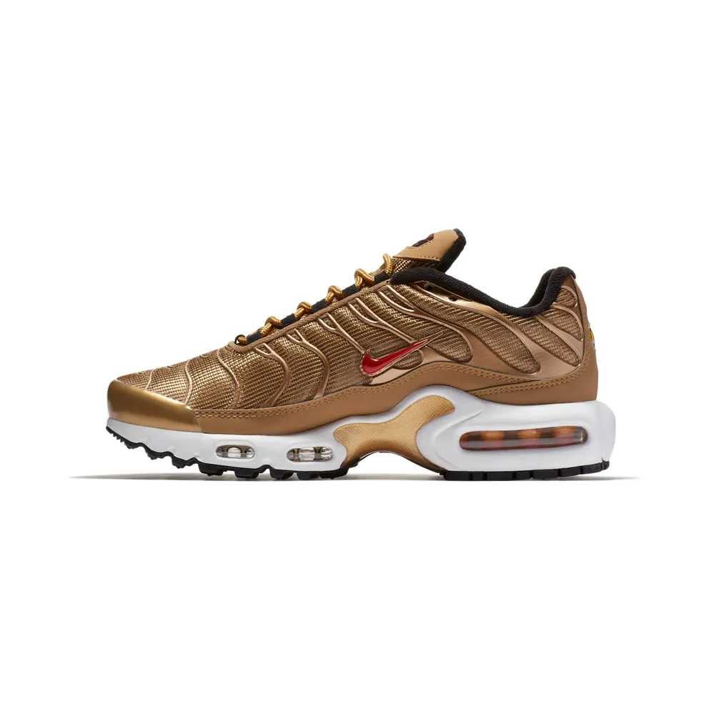 Nike Air Max Plus Metallic Gold 2018 (W) Metallic Gold/Metallic Gold-University Red (887092-700)