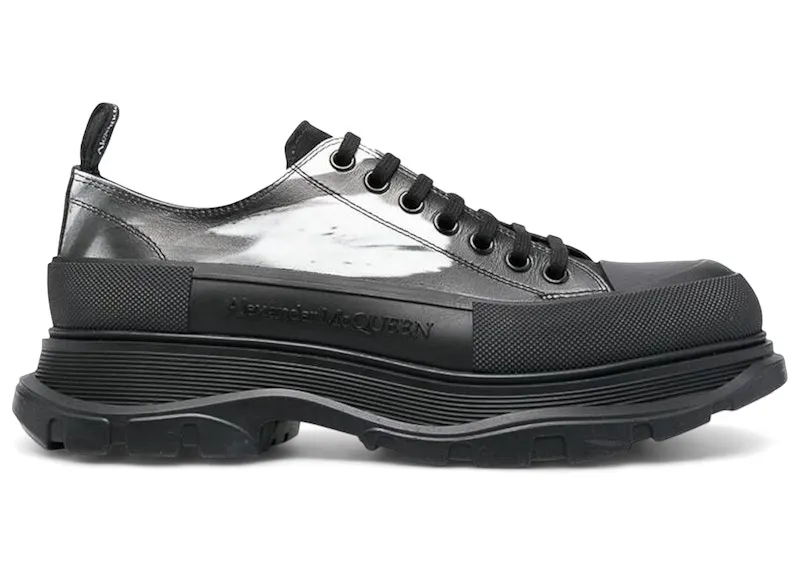 Alexander McQueen Tread Slick Low Lace Up Solarised Flower Black (756490 WIATP 1070)