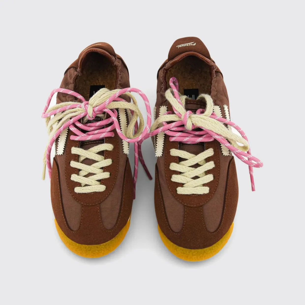 Puraai 6.02 Panther Vegan Leather and Fabric Sneakers Burnt (PU602P026) (2)