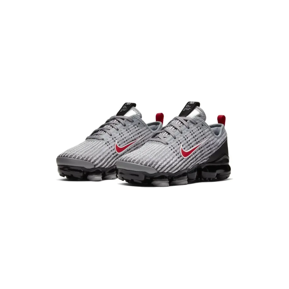 Nike Air VaporMax Flyknit 3 Particle Grey (GS) Particle Grey/Black-Iron Grey-University Red (BQ5238-006)