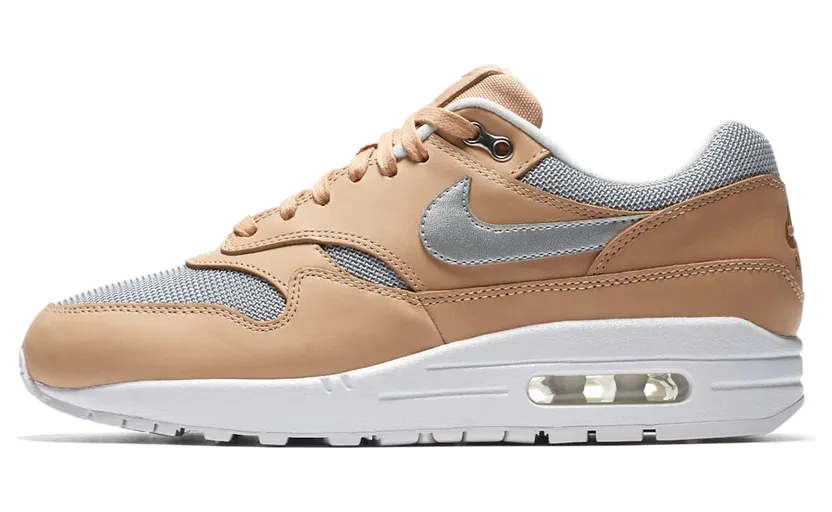 Nike Air Max 1 ‘Vachetta Tan’ (2018) “Vachetta Tan / White / Pure Platinum / Metallic Silver” (AO0795-200)