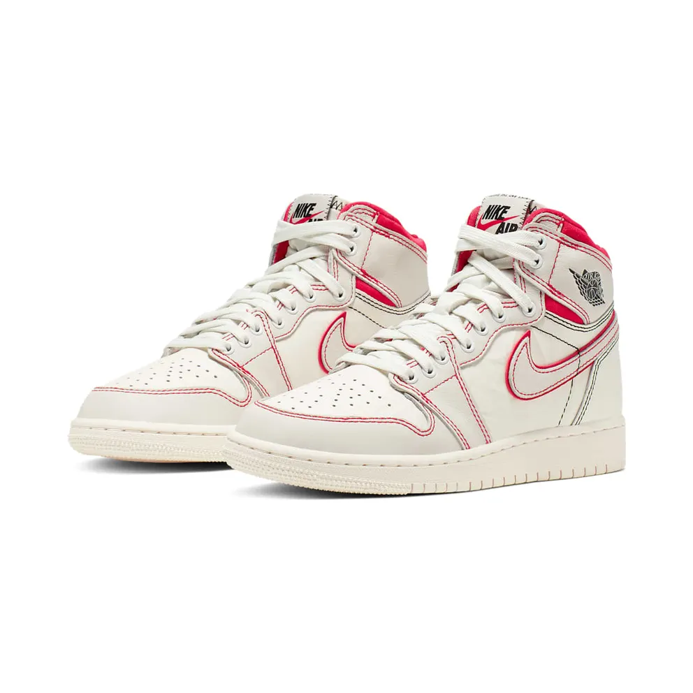 Jordan 1 Retro High Phantom Gym Red (GS) Sail/Black-Phantom-Gym Red-University Red (575441-160)