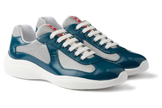 Prada Patent Leather and Technical Fabric America’s Cup “Blue/Grey” (4E3400 F G000 ASZ F0QKD) (3)