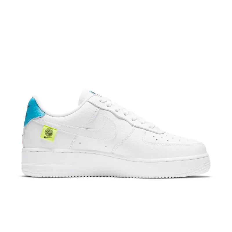 Nike Air Force 1 Low ’07 Worldwide Pack White Blue Volt (CT1414-101)