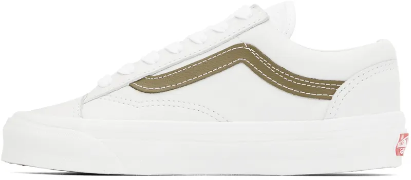 Vans Off-White & Brown OG Style 36 LX Sneakers (VN0A4BVEB5K)