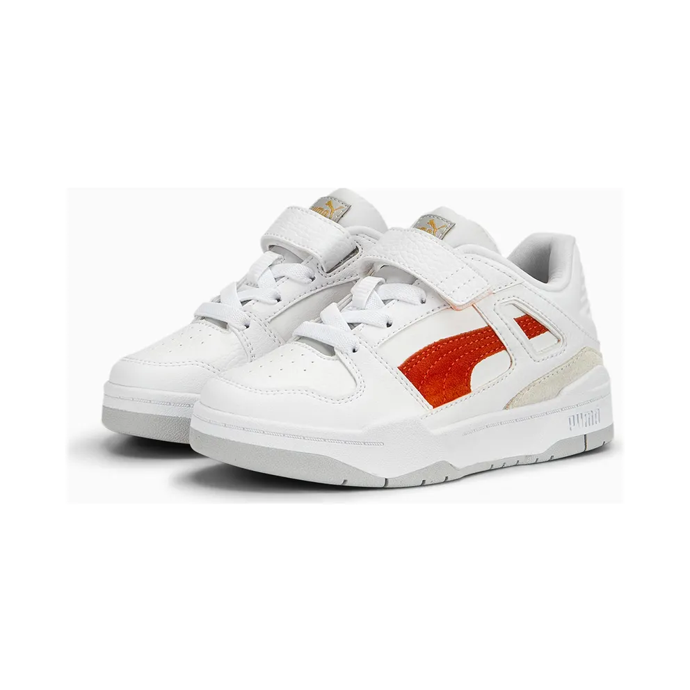 Puma Slipstream Suede FS with alternatieve sluiting White/Grey/Red (388684-06)