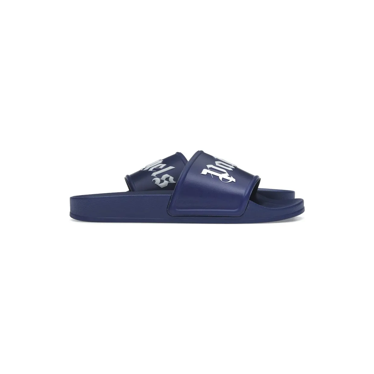 Palm Angels Pool Slides Dark Blue White SS23 (PMIC001C99PLA0014501)