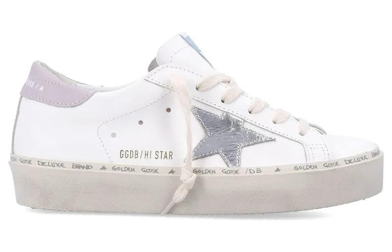 Golden Goose Hi Star White Silver Lilac (GWF00118.F006845.10527)