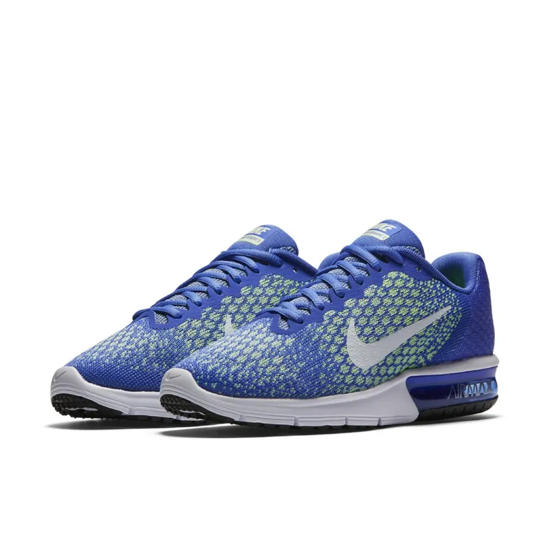 Nike Air Max Sequent 2 Medium Blue Ghost Green (W) Medium Blue/Ghost Green-Barely Volt-White (852465-400)
