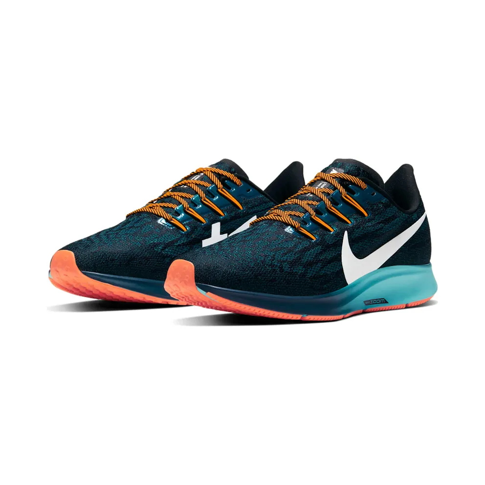 Nike Air Zoom Pegasus 36 Black Black/Midnight Turquoise-Aurora-Metallic Summit White (CD4573-001)