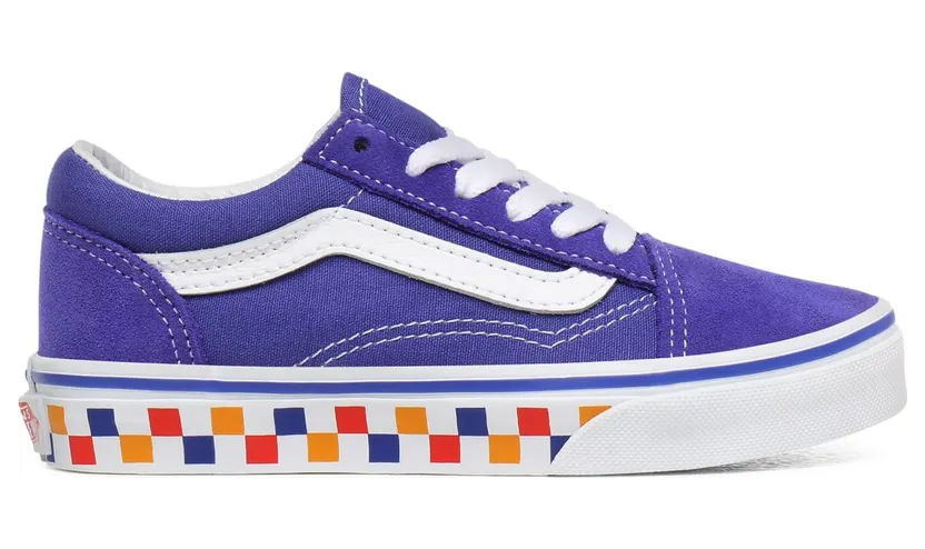 VANS Tri Checkerboard Old Skool Kinderschoenen (Paars)