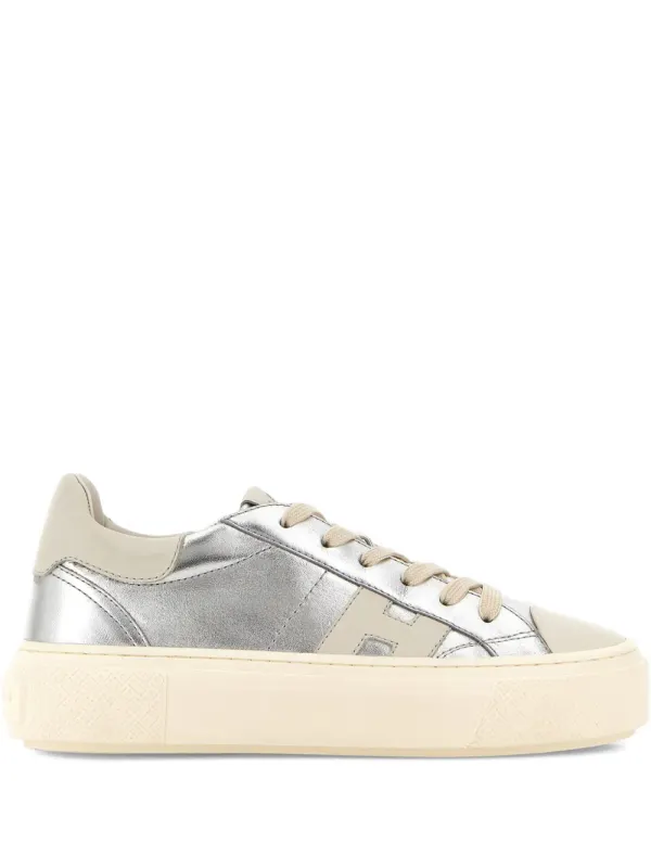Hogan H705 sneakers with plateauzool – Silver (HXW7050GB00V1P)