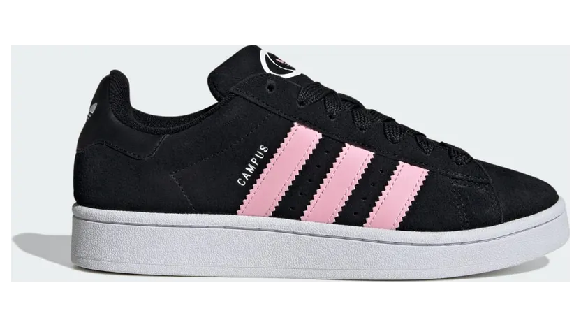 adidas Campus 00s in True Pink: zwart als basis, roze als accent