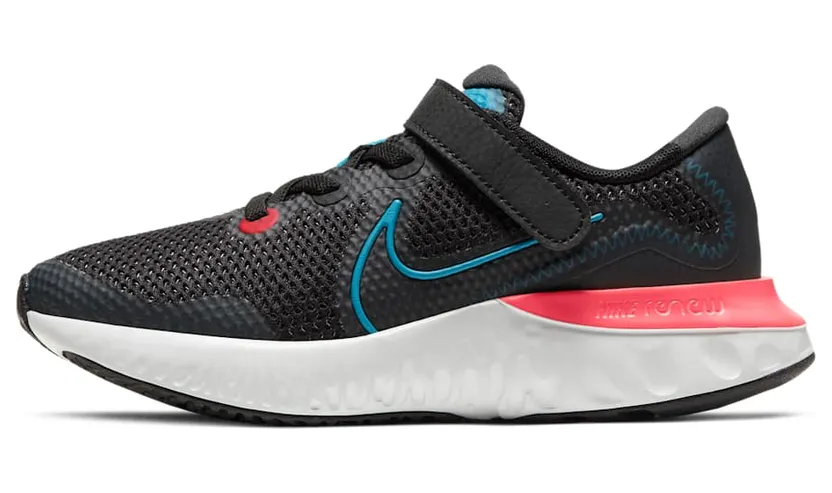 Nike Renew Run Black Laser Blue (PS)