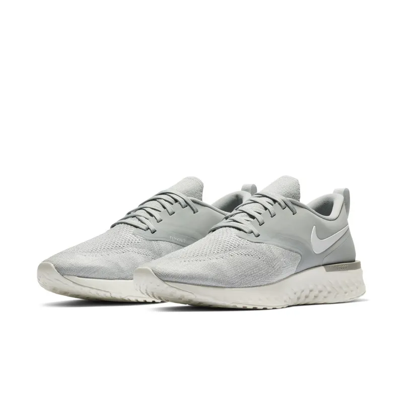 Nike Odyssey React 2 Flyknit Wolf Grey White Wolf Grey/White-Pure Platinum-Light Armory Blue (AH1015-001)