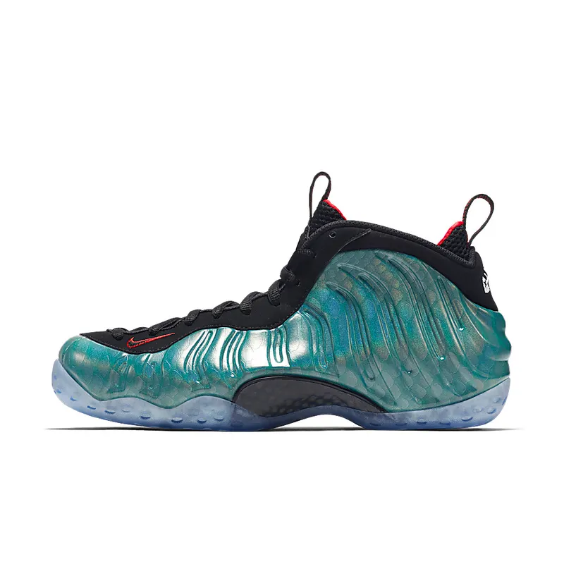 Nike Air Foamposite One Gone Fishing Dark Emerald/Challenge Red-Black (575420-300)